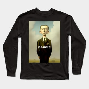 Bougie: A bougie man stands alone on a Dark Background Long Sleeve T-Shirt